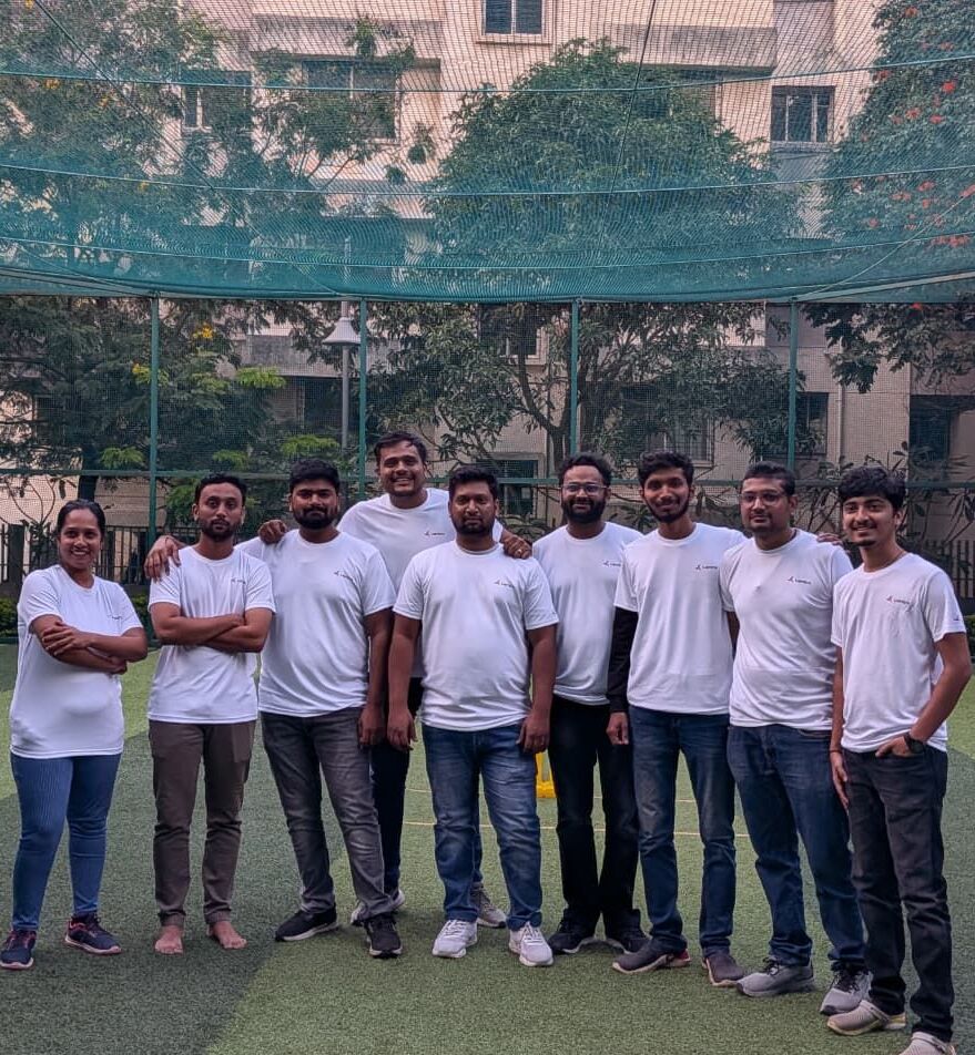 Lentra team enjoying a cricket moment